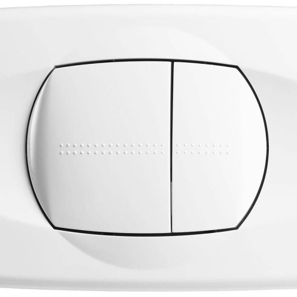 Tipka za ispiranje TORNADO DUO bijela (195387) LIV