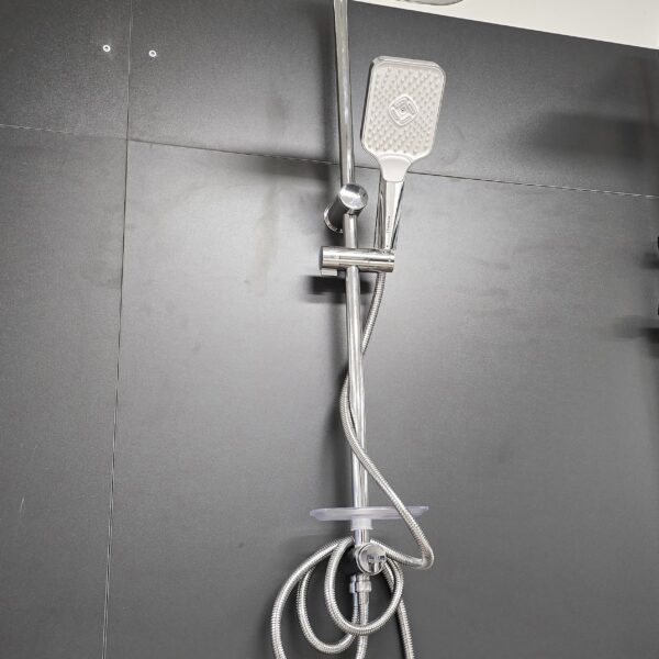 Tuš set mincio chrom usponski