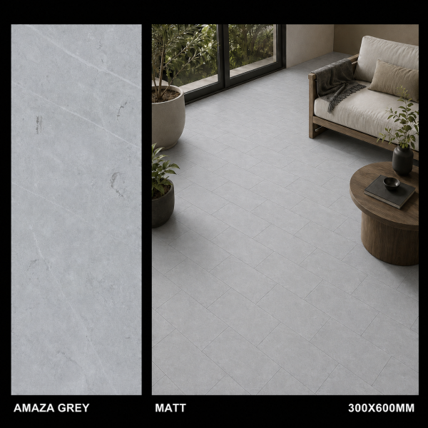 PLOČICA 30X60 AMAZA GREY MAT RET.0.90M 54M2