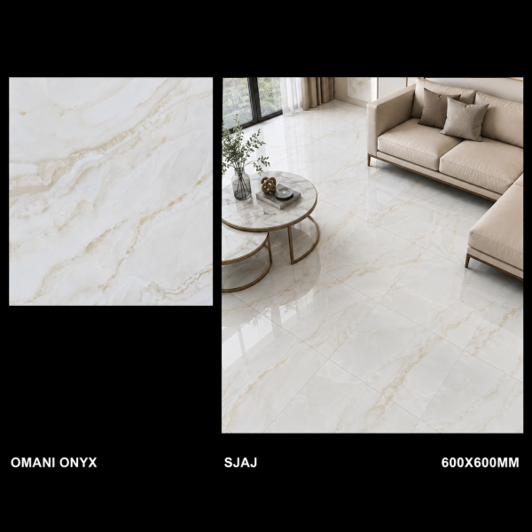 PLOČICA 60X60 OMANI ONYX 324 SJAJ 1,44M2/57,6M2